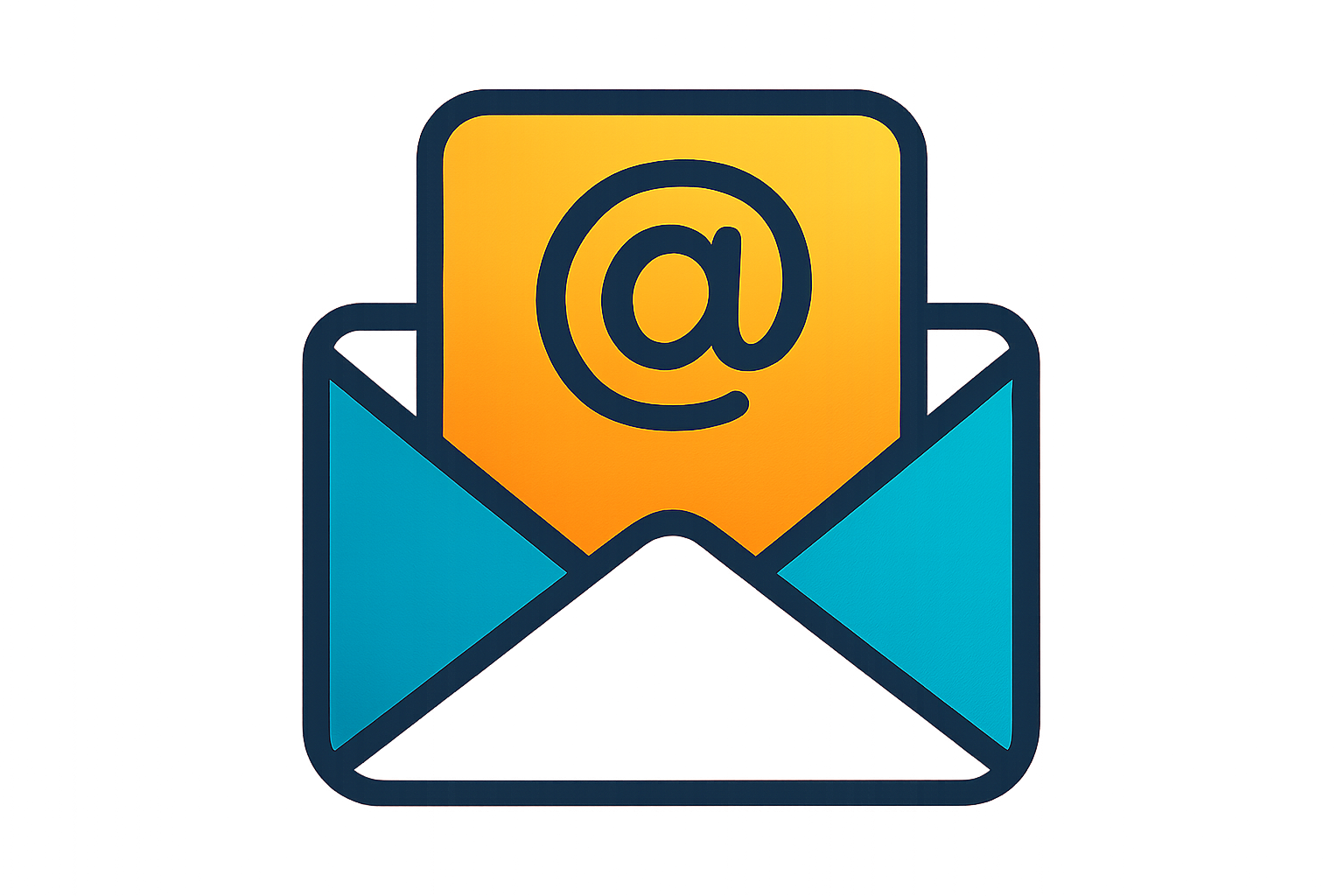 kolorowa i nowoczesna ikona wiadomości email - Czasnazwrot.pl